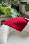 Kazayağı Desen İpeksi Jakar Şal - Bordo küçük görsel 4