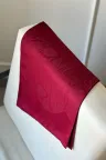 Dokuma Jakar Etnik Desen Şal - Bordo küçük görsel 1