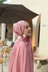 Organic Cotton Comfort Şal - Pembe küçük görsel 2