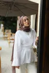Organic Cotton Comfort Şal - Tozlu Kahve küçük görsel 2